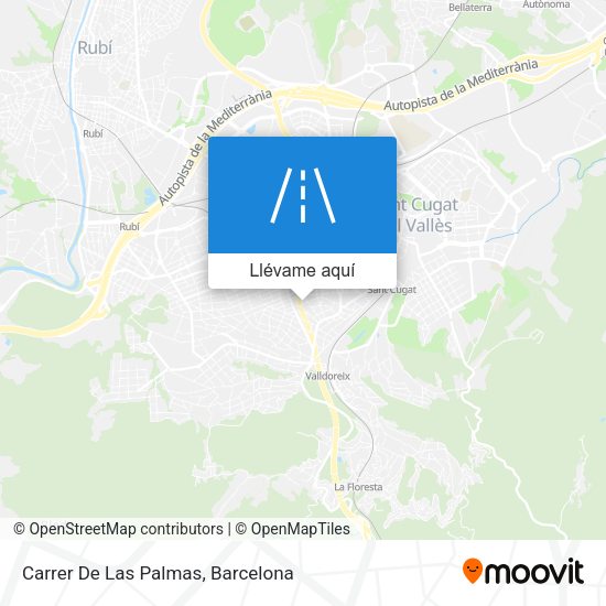 Mapa Carrer De Las Palmas