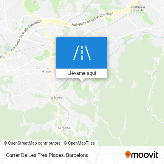 Mapa Carrer De Les Tres Places