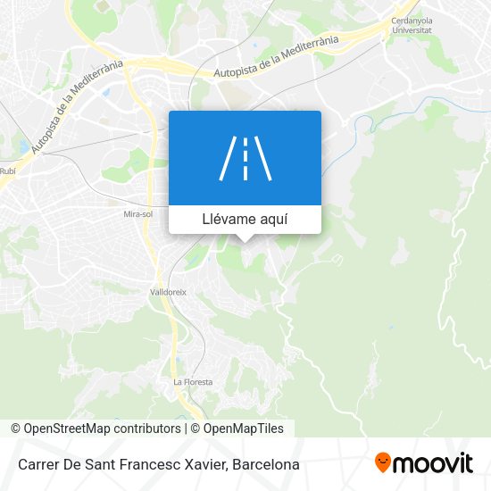 Mapa Carrer De Sant Francesc Xavier