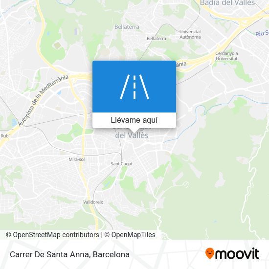 Mapa Carrer De Santa Anna