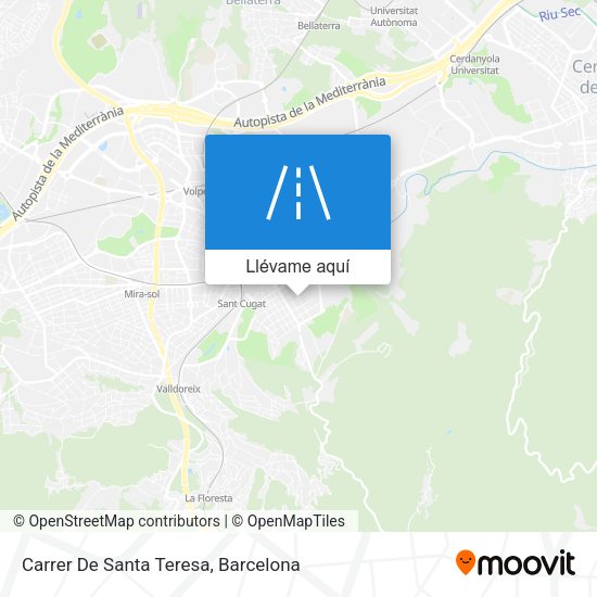 Mapa Carrer De Santa Teresa