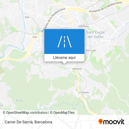 Mapa Carrer De Sarrià