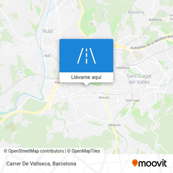 Mapa Carrer De Vallseca