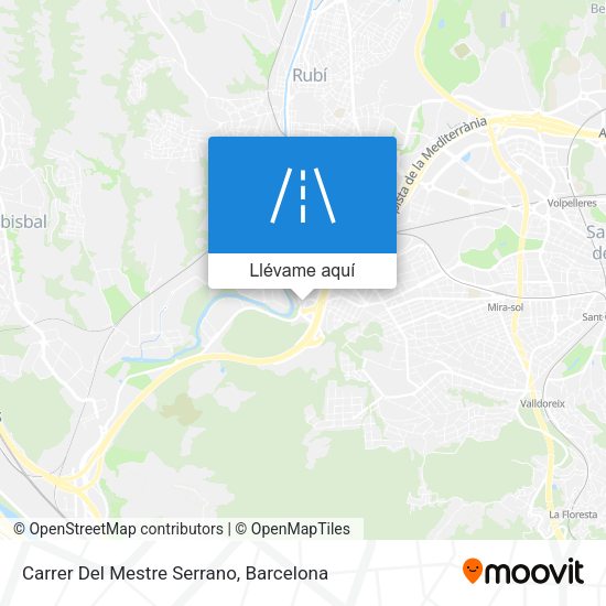 Mapa Carrer Del Mestre Serrano