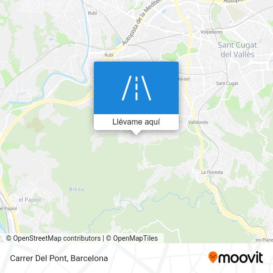 Mapa Carrer Del Pont