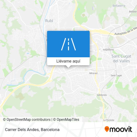 Mapa Carrer Dels Andes