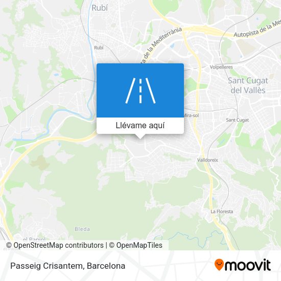 Mapa Passeig Crisantem