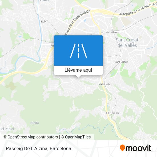 Mapa Passeig De L'Alzina