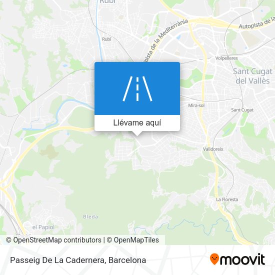 Mapa Passeig De La Cadernera