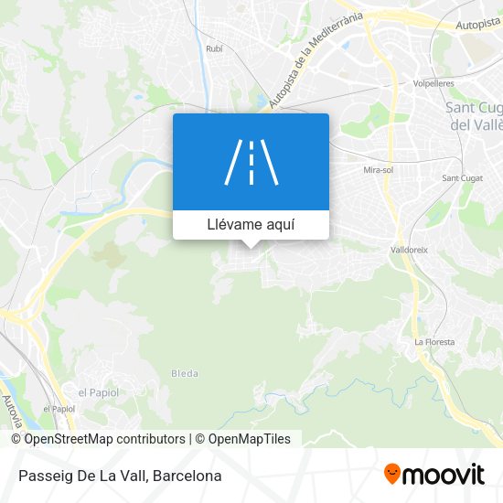 Mapa Passeig De La Vall