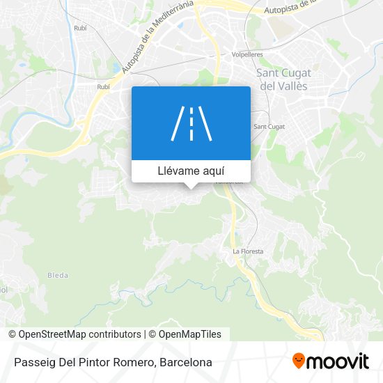 Mapa Passeig Del Pintor Romero