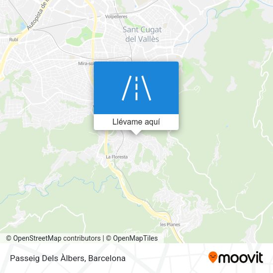 Mapa Passeig Dels Àlbers