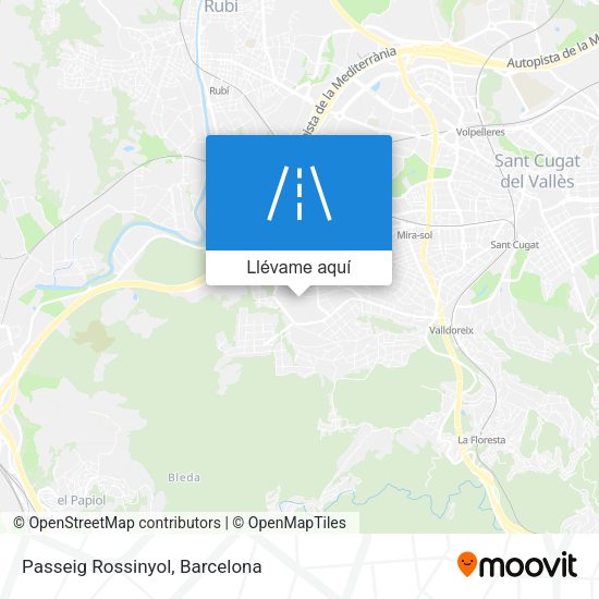 Mapa Passeig Rossinyol