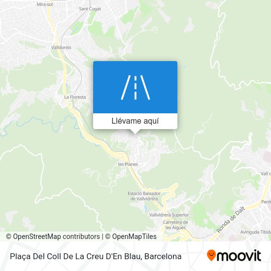 Mapa Plaça Del Coll De La Creu D'En Blau