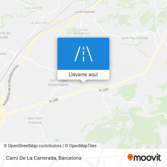 Mapa Camí De La Carrerada