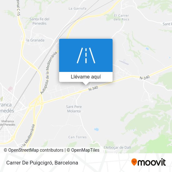 Mapa Carrer De Puigcigró