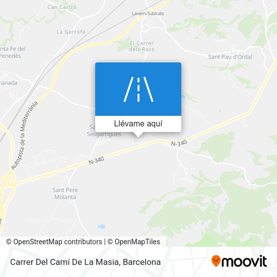 Mapa Carrer Del Camí De La Masia