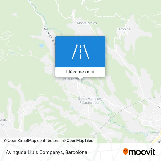 Mapa Avinguda Lluis Companys