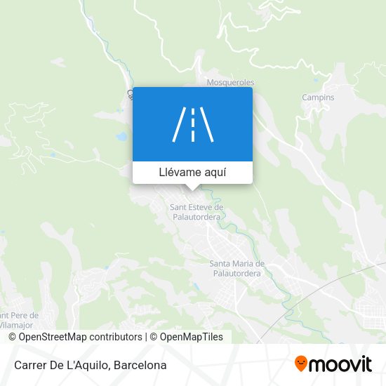 Mapa Carrer De L'Aquilo