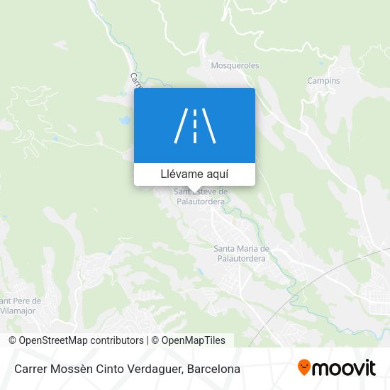 Mapa Carrer Mossèn Cinto Verdaguer