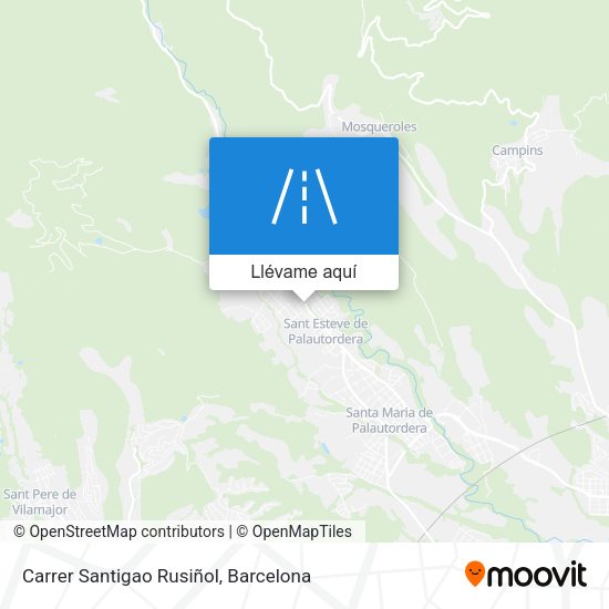 Mapa Carrer Santigao Rusiñol