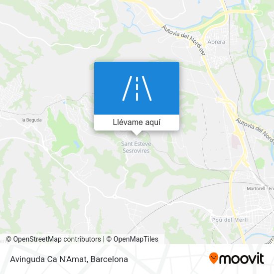 Mapa Avinguda Ca N'Amat