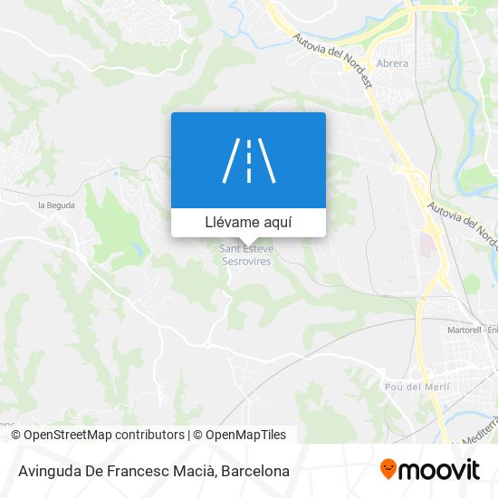 Mapa Avinguda De Francesc Macià