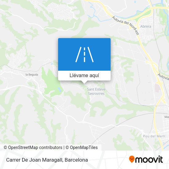 Mapa Carrer De Joan Maragall