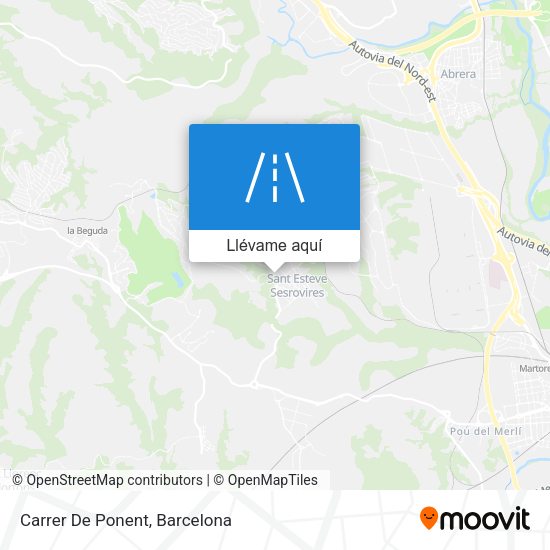Mapa Carrer De Ponent