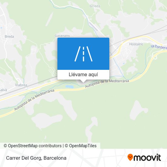 Mapa Carrer Del Gorg