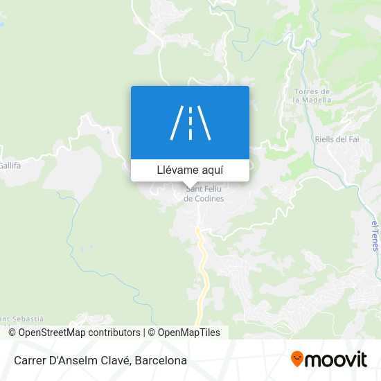 Mapa Carrer D'Anselm Clavé