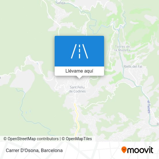 Mapa Carrer D'Osona