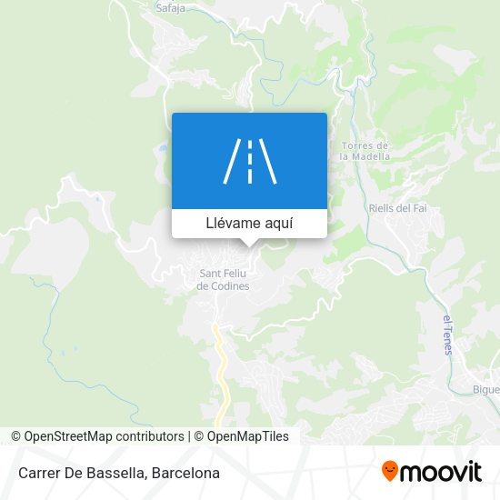 Mapa Carrer De Bassella