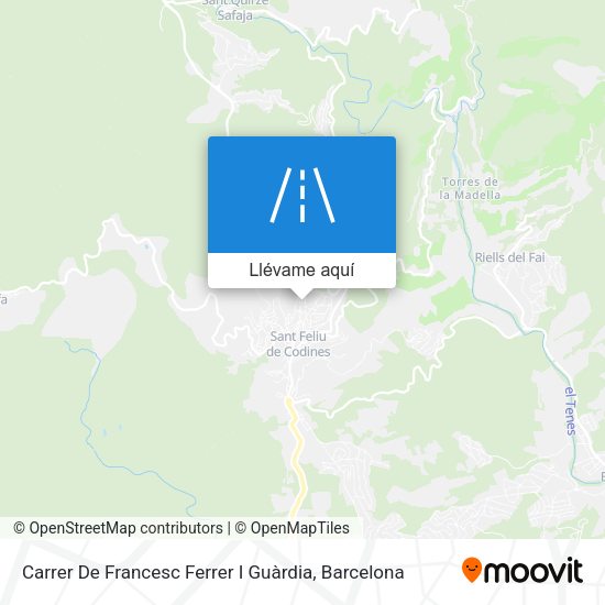 Mapa Carrer De Francesc Ferrer I Guàrdia