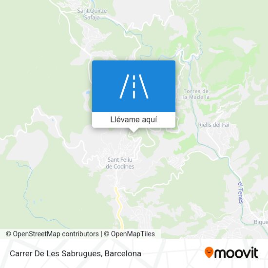 Mapa Carrer De Les Sabrugues