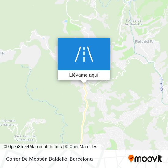 Mapa Carrer De Mossèn Baldelló
