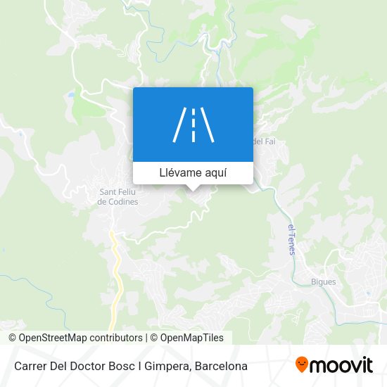 Mapa Carrer Del Doctor Bosc I Gimpera