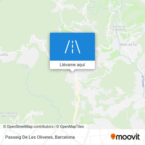 Mapa Passeig De Les Oliveres