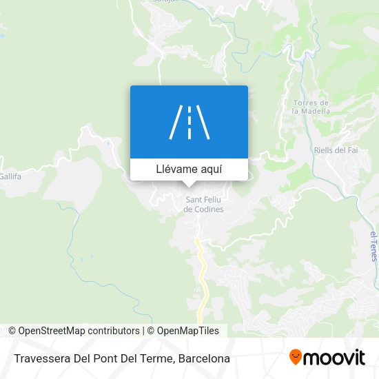 Mapa Travessera Del Pont Del Terme