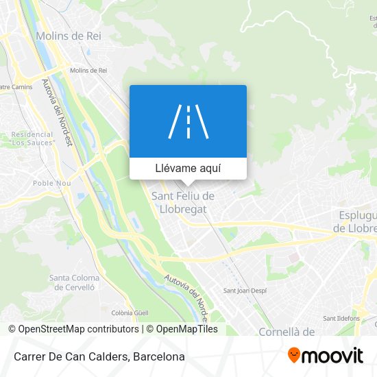 Mapa Carrer De Can Calders