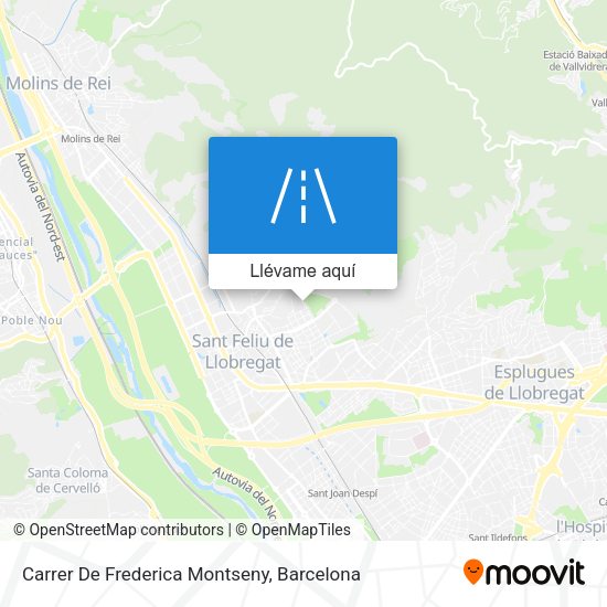 Mapa Carrer De Frederica Montseny