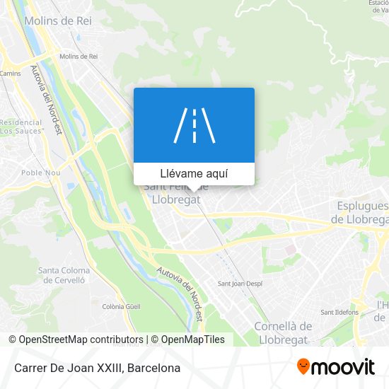 Mapa Carrer De Joan XXIII
