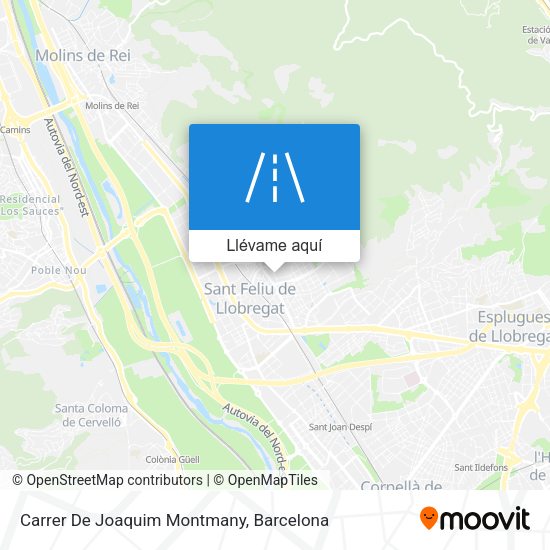 Mapa Carrer De Joaquim Montmany