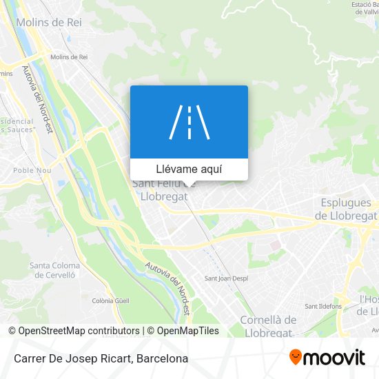 Mapa Carrer De Josep Ricart