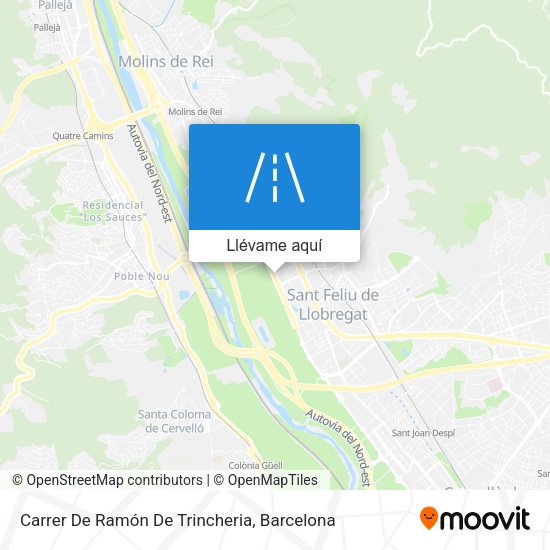 Mapa Carrer De Ramón De Trincheria