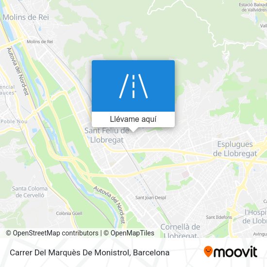 Mapa Carrer Del Marquès De Monistrol