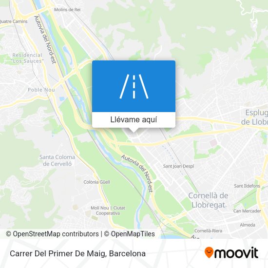 Mapa Carrer Del Primer De Maig