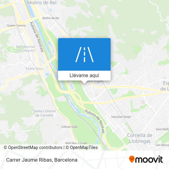 Mapa Carrer Jaume Ribas