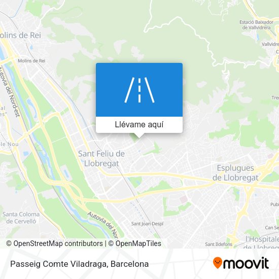Mapa Passeig Comte Viladraga