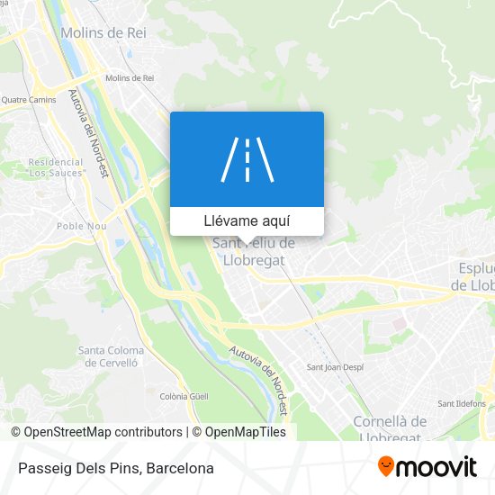 Mapa Passeig Dels Pins